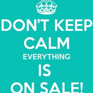 Everything is ON SALE!!!